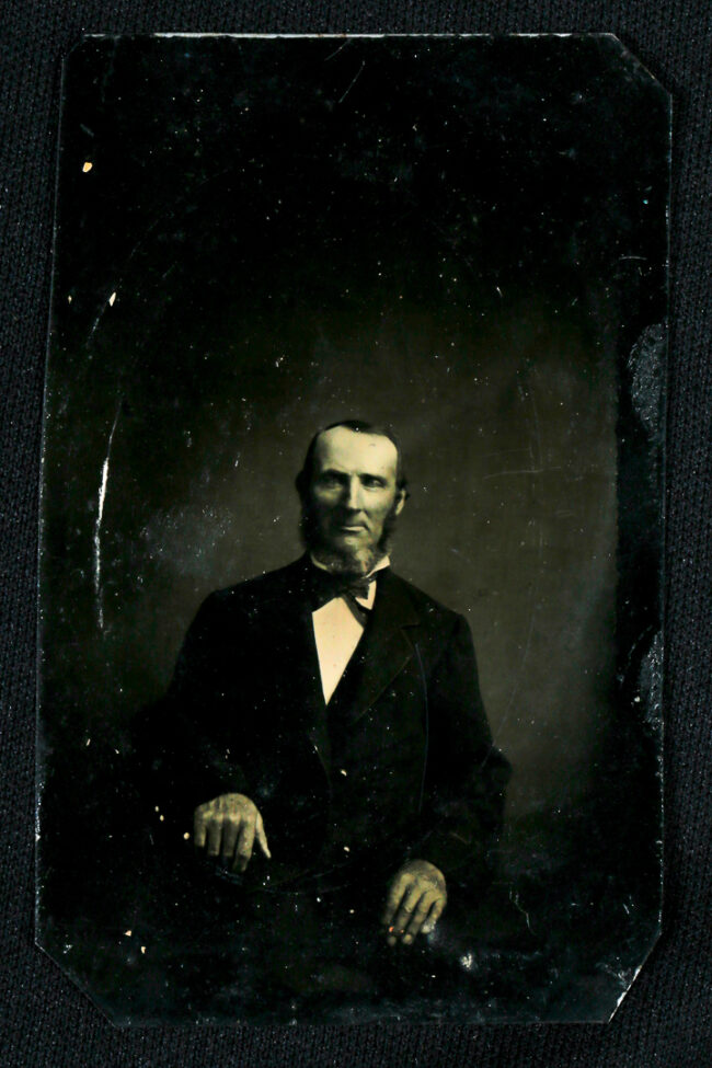 Portrait of American, c.1870, Tintype
