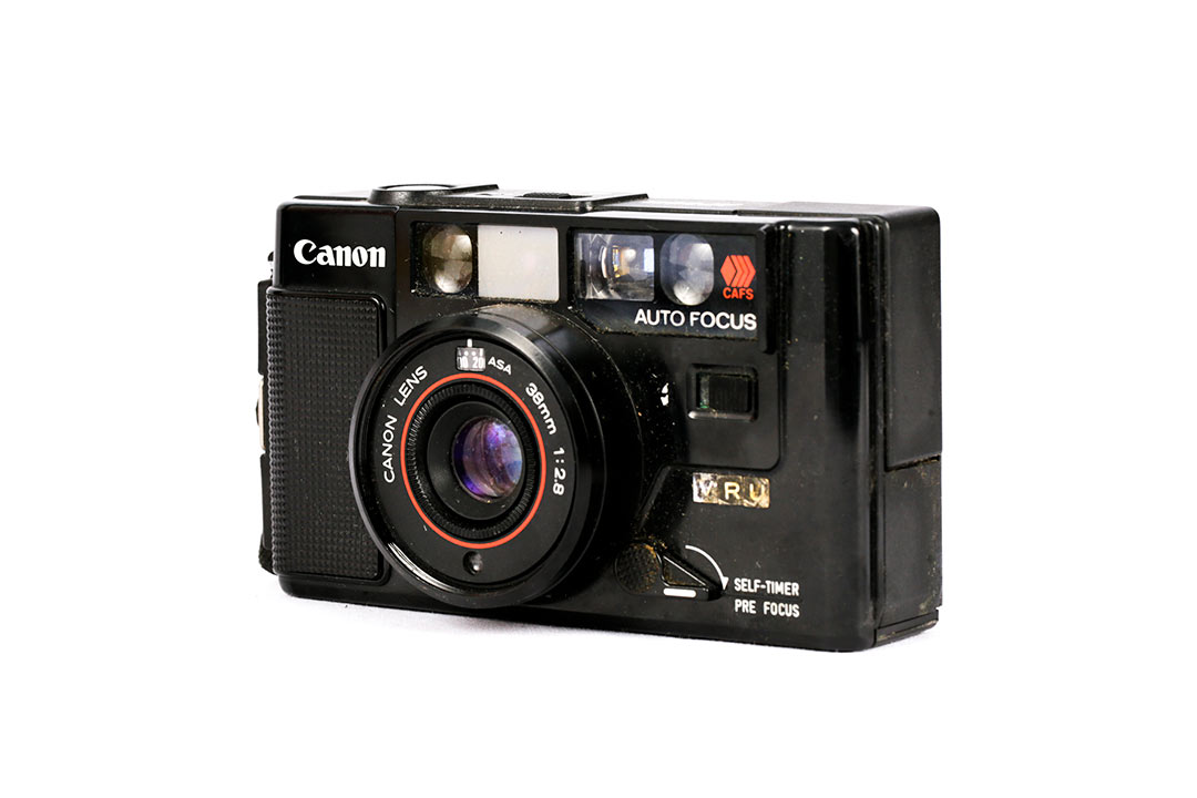 Canon AF35M, 1979, Compact camera, PhotoMuse Collection, 2017, Donation